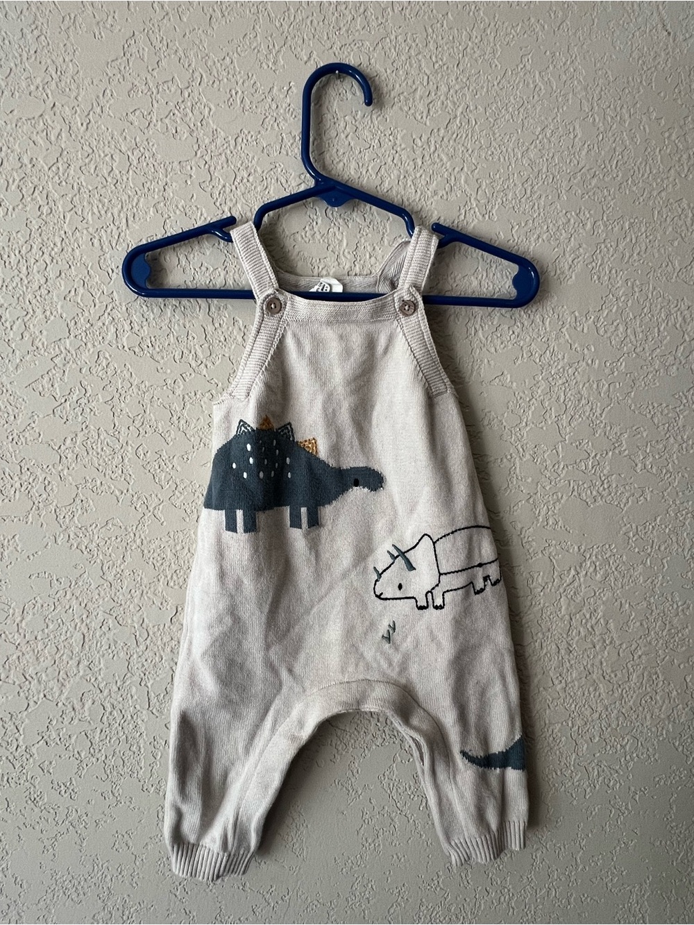 Viverano Dinosaur Sweater Overalls - Lightweight